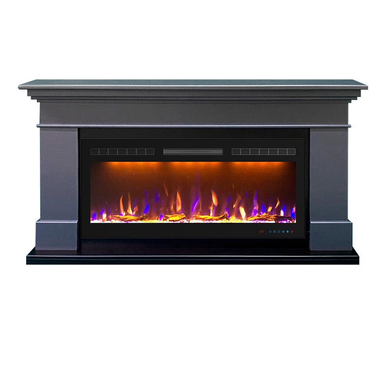 Фото Каминокомплект California Graphite Grey 36/40 - Серый графит с очагом Crystal 40 RF Линейные очаги ROYAL FLAME heatsystems.ru