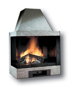 Фото K 75 DS без боковой стенки Открытые топки EDILKAMIN heatsystems.ru