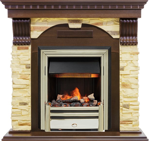 Фото Каминокомплект Dublin угловой - Темный дуб / Сланец с очагом Cavendish Угловые каминокомплекты DIMPLEX heatsystems.ru