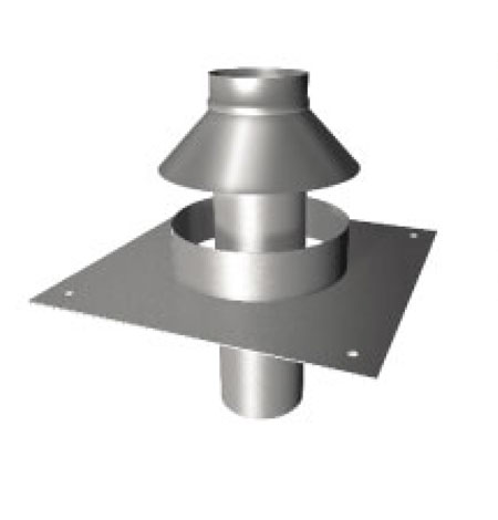Фото Крышка вентилируемой шахты Дымоход Вулкан одностенный круглого сечения heatsystems.ru