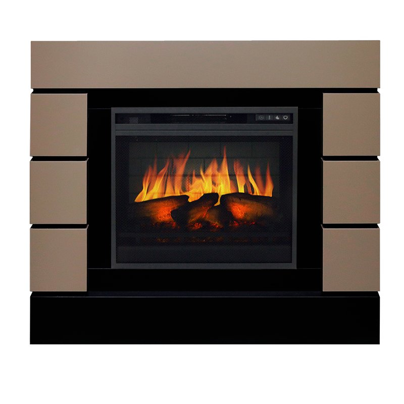 ФОТО Каминокомплект Lindos - Beige Grey с очагом Vision 23 EF LED 3D FX heatsystems.ru