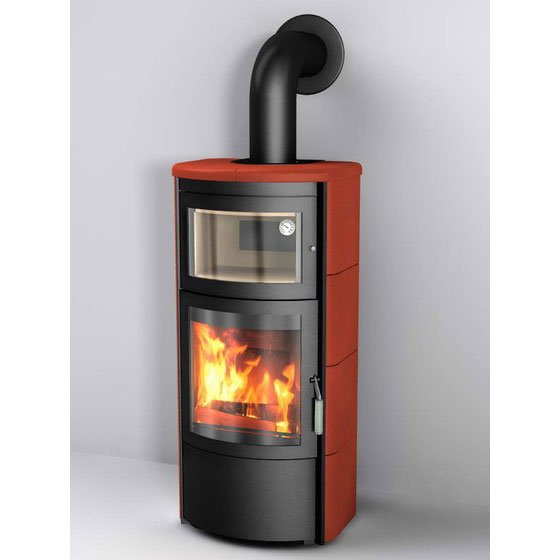 Фото ROMA GT EP, DECO ROT 355, ЧЕРНАЯ РАМКА Печи HARK (Германия) heatsystems.ru