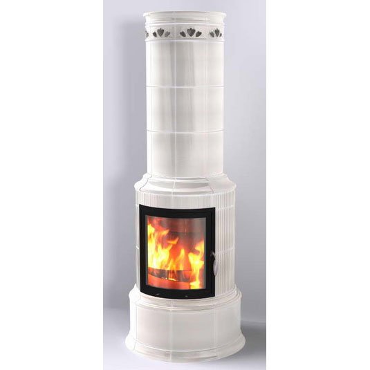 Фото BELLA ROSA KLASSIK 3 ECOPLUS, CREME-WEISS 118, ЧЕРНАЯ РАМКА Печи HARK (Германия) heatsystems.ru