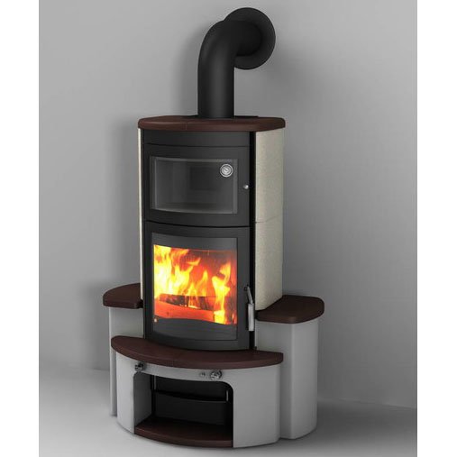 Фото NAPOLI GT ECOPLUS, JOLA-BRAUN 251+SAHARA 435, ЧЕРНАЯ РАМКА Печи HARK (Германия) heatsystems.ru