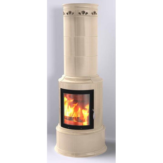 Фото BELLA ROSA KLASSIK 3 ECOPLUS, CASHMERE 498, ЧЕРНАЯ РАМКА Печи HARK (Германия) heatsystems.ru