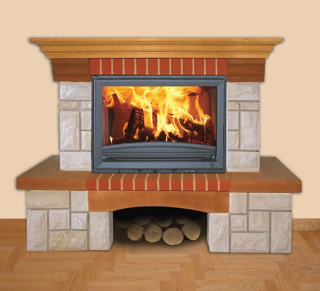 Фото Lukrecjia (пристенная) Камины BELLA ITALIA (Польша) heatsystems.ru