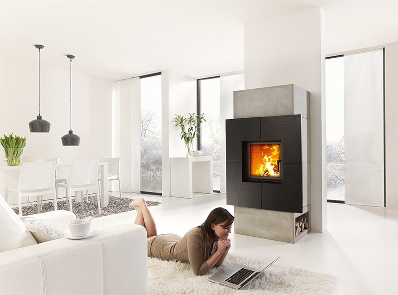 Фото S2 Freistehend Камины Schmid (Германия) heatsystems.ru