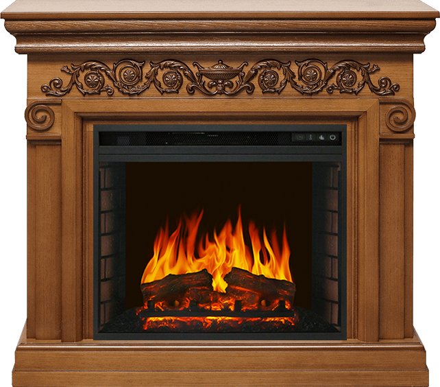 Фото Каминокомплект Athena - Дуб с очагом Vision 23 EF LED FX Линейные очаги ROYAL FLAME heatsystems.ru