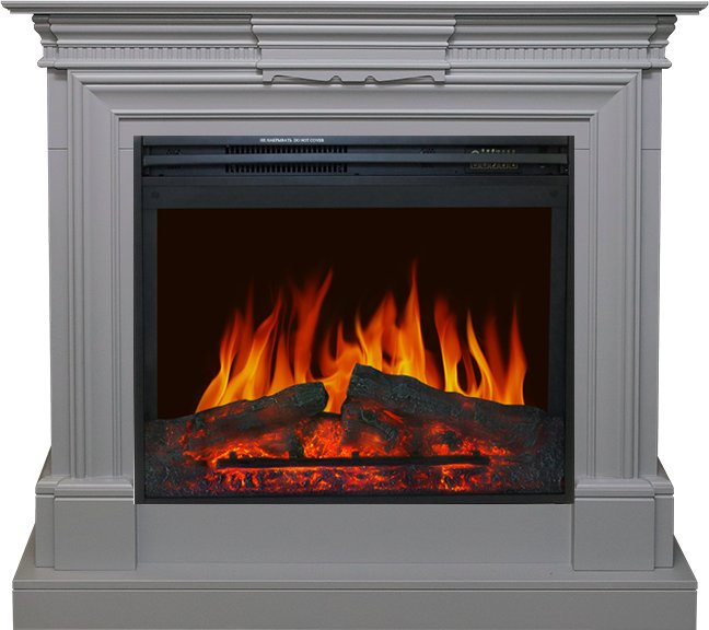 Фото Каминокомплект Chelsea - Grey с очагом Jupiter FX New Линейные очаги ROYAL FLAME heatsystems.ru