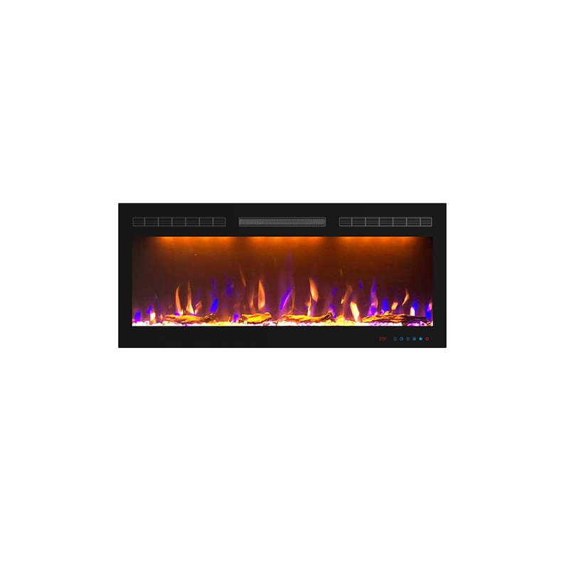 Фото Каминокомплект Stockholm - Белый с очагом Crystal 40 RF Линейные очаги ROYAL FLAME heatsystems.ru