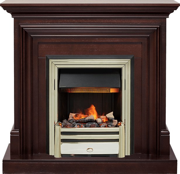 Фото Каминокомплект Bradford - Темный дуб с очагом Cavendish Линейные очаги ROYAL FLAME heatsystems.ru