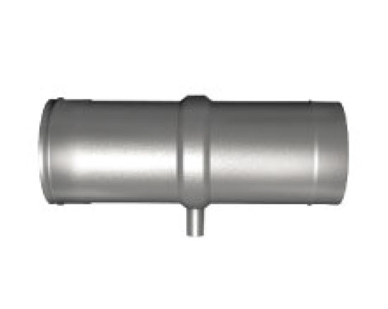 Фото Труба горизонтальная со штуцером отвода конденсата Дымоход Вулкан одностенный круглого сечения heatsystems.ru