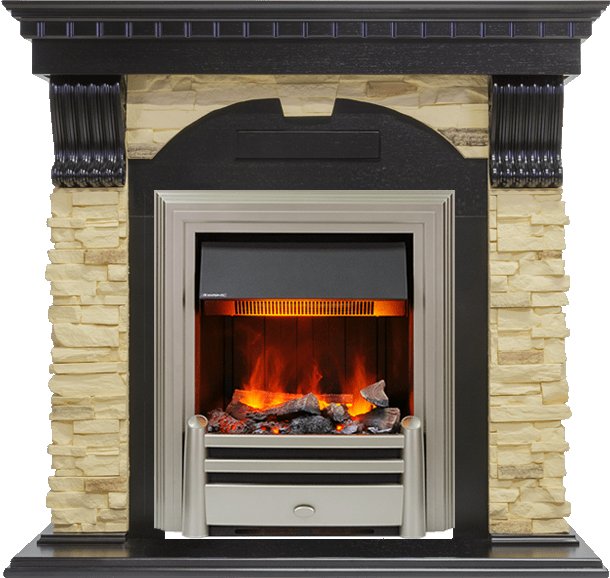 Фото Каминокомплект Dublin - Венге / Сланец с очагом Chesford Каминокомплекты из камня DIMPLEX heatsystems.ru
