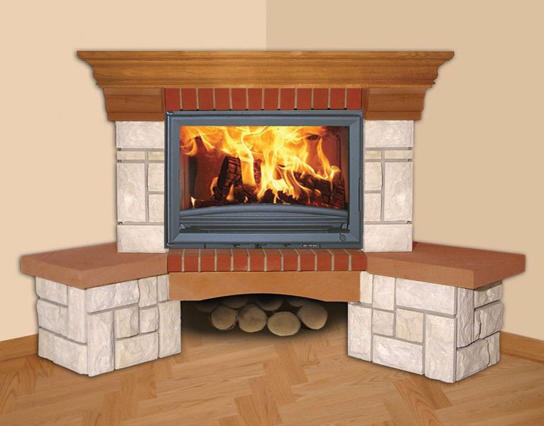 Фото Lukrecjia (угловая) Камины BELLA ITALIA (Польша) heatsystems.ru