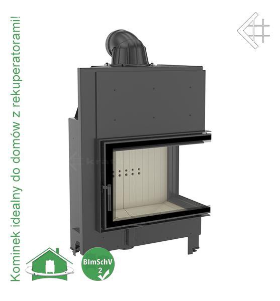 Фото MBA/P/BS (угловое стекло справа) Топки KRATKI (Польша) heatsystems.ru