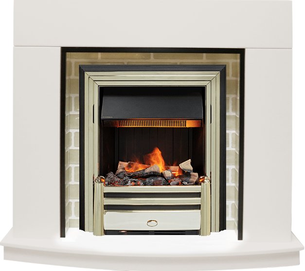 Фото Каминокомплект Montana - Белый с очагом Cavendish Деревянные каминокомплекты DIMPLEX heatsystems.ru
