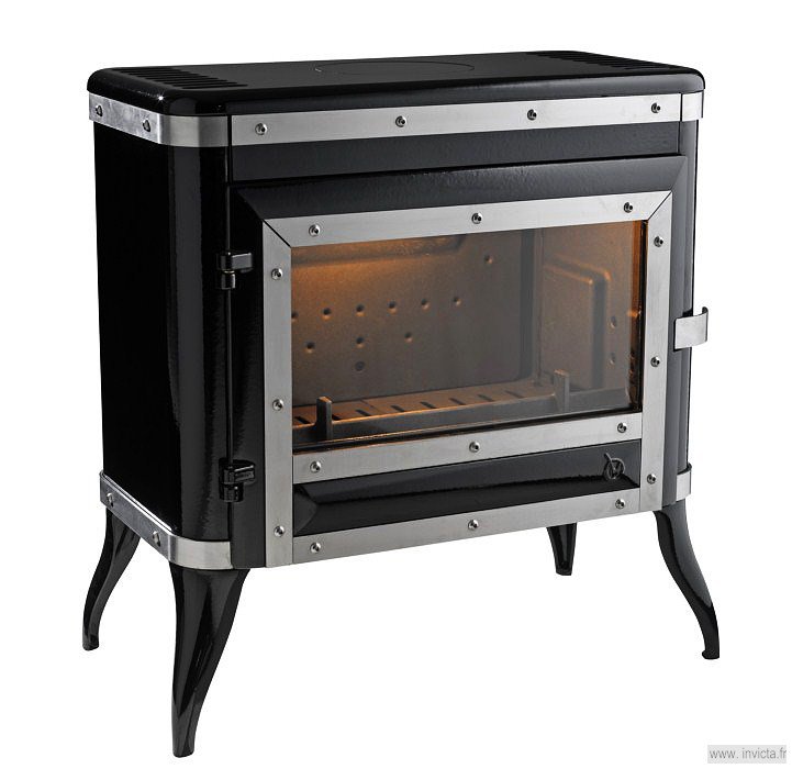 Фото TENNESSEE ЧЕРНАЯ ЭМАЛЬ Печи INVICTA (Франция) heatsystems.ru