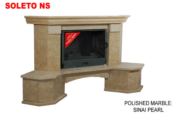 Фото Soleto (угловая) Камины BELLA ITALIA (Польша) heatsystems.ru