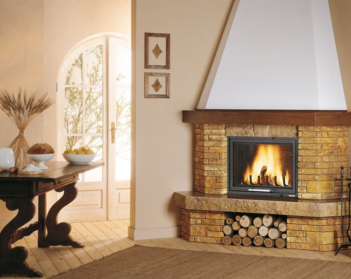 Фото Valtellina угловой Камины PALAZZETTI (Италия) heatsystems.ru