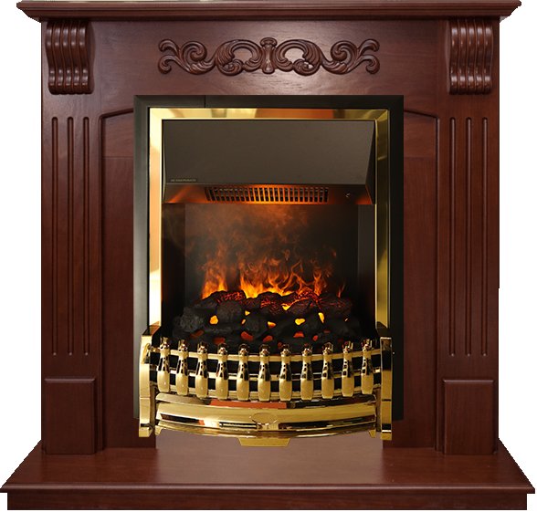 Фото Каминокомплект Sorrento угловой - Орех с очагом Atherton Угловые каминокомплекты DIMPLEX heatsystems.ru
