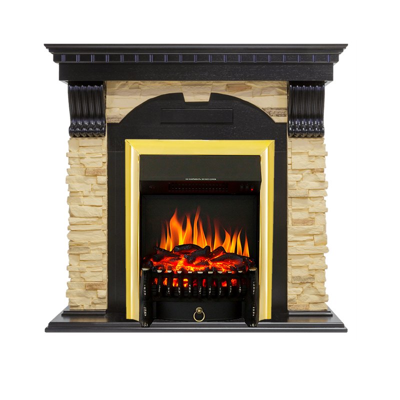 Фото Каминокомплект Dublin - Венге / Сланец с очагом Fobos FX Brass Угловые каминокомплекты ROYAL FLAME heatsystems.ru