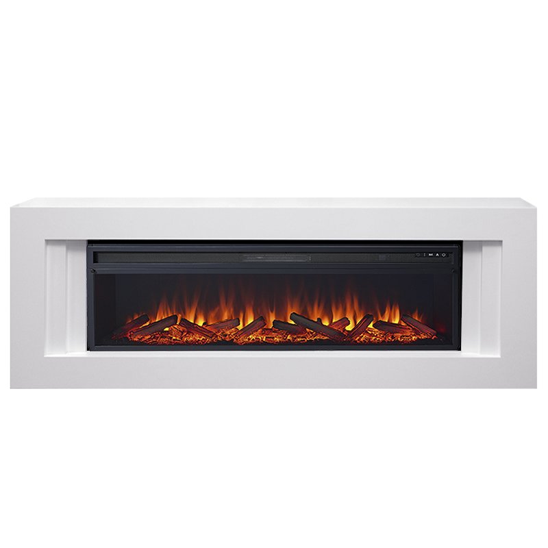 Фото Каминокомплект Line 60 - Белый с очагом Vision 60 LOG LED Линейные каминокомплекты ROYAL FLAME heatsystems.ru