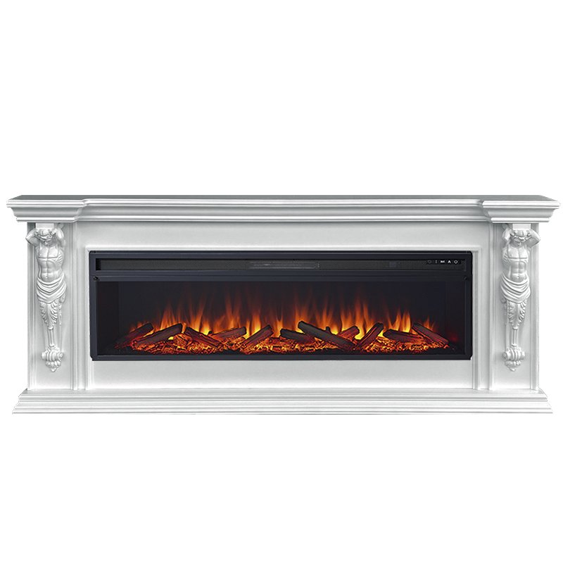 Фото Каминокомплект Sparta 60 - Белый с очагом Vision 60 LOG LED Линейные каминокомплекты ROYAL FLAME heatsystems.ru