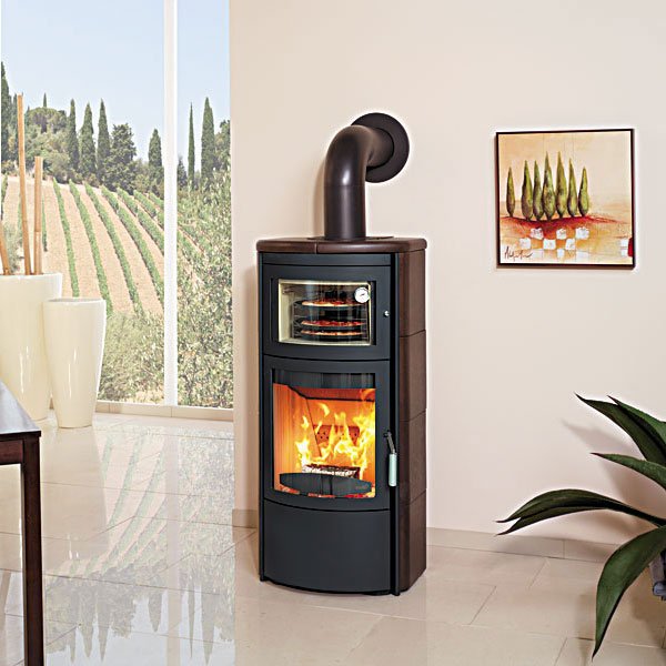 Фото ROMA GT EP, DECO LAVA 357, ЧЕРНАЯ РАМКА Печи HARK (Германия) heatsystems.ru