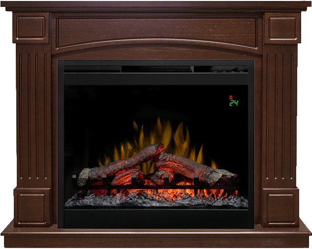 Фото Каминокомплект Boston - Темный дуб с очагом Symphony 26'' DF2624-L Деревянные каминокомплекты DIMPLEX heatsystems.ru