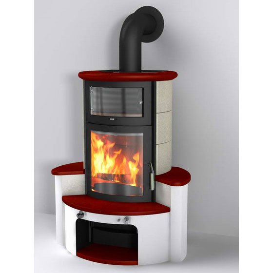 Фото 63 GT ECOPLUS, BODEAUX-ROT/STONE 310/252, ЧЕРНАЯ РАМКА Печи HARK (Германия) heatsystems.ru