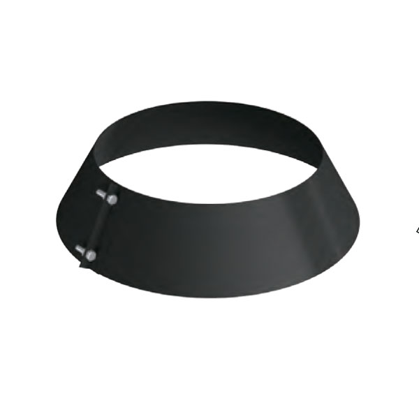 Фото Юбка Вулкан черная VBR Дымоход Вулкан черного цвета VBR heatsystems.ru