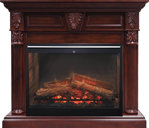Фото Каминокомплект Sheffield - Темная вишня с очагом Symphony 30'' DF3020-INT Деревянные каминокомплекты DIMPLEX heatsystems.ru