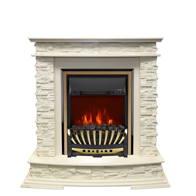 Фото Каминокомплект Luzern - Слоновая кость с очагом Aspen Gold Каминокомплекты из камня ROYAL FLAME heatsystems.ru