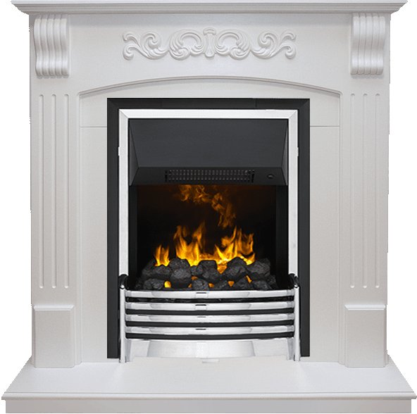 Фото Каминокомплект Sorrento угловой - Белый дуб с очагом Flagstaff Угловые каминокомплекты DIMPLEX heatsystems.ru