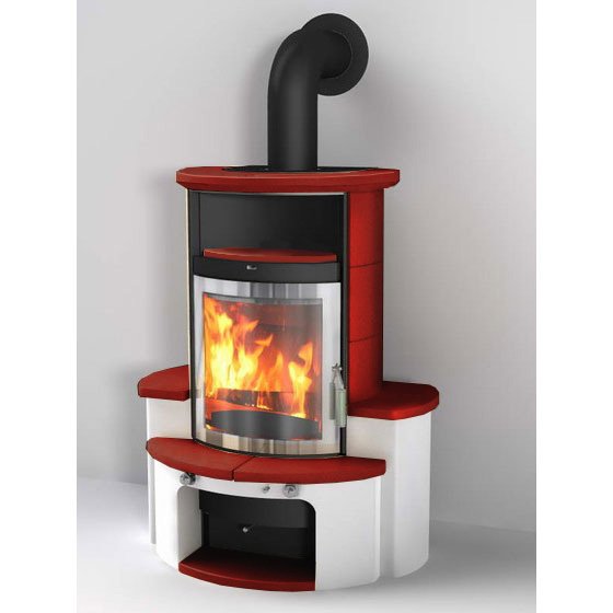 Фото 34 GT ECOPLUS, BRILIANT-ROT 474, РАМКА ХРОМ Печи HARK (Германия) heatsystems.ru