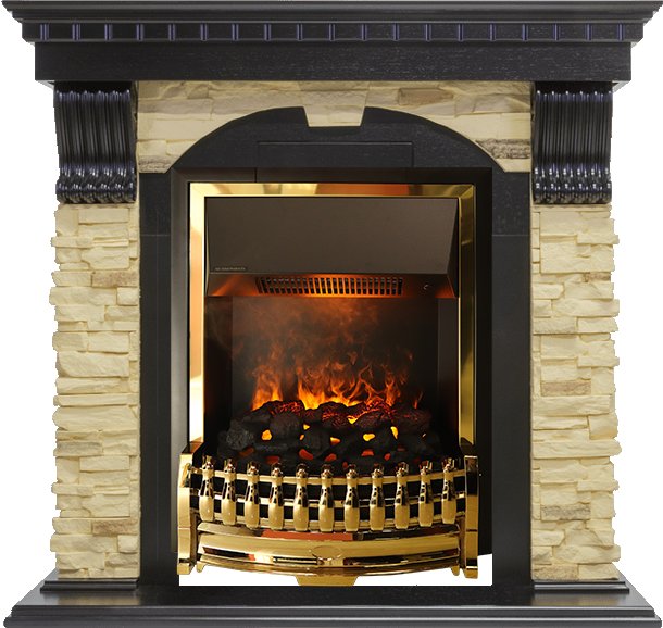 Фото Каминокомплект Dublin - Венге / Сланец с очагом Atherton Каминокомплекты из камня DIMPLEX heatsystems.ru