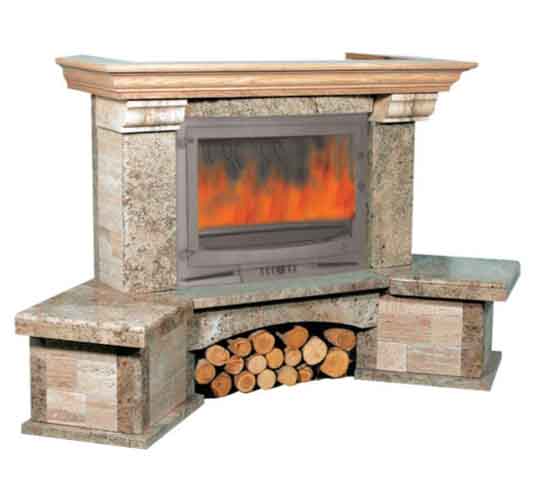 Фото Venecja (угловая) Камины BELLA ITALIA (Польша) heatsystems.ru