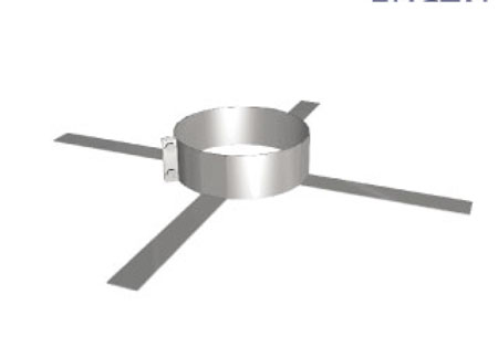 Фото Дистанционный хомут-распорка Дымоход Вулкан одностенный круглого сечения heatsystems.ru
