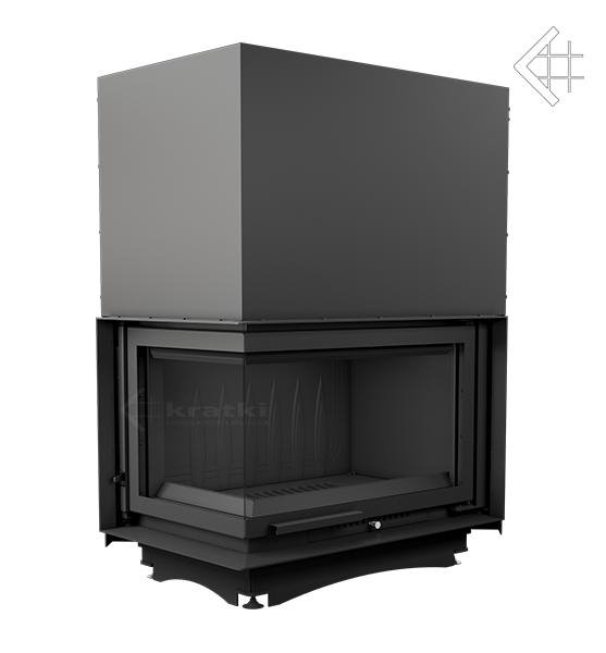 Фото Oliwia/L/BS/G (угловое стекло слева, гильотина) Топки KRATKI (Польша) heatsystems.ru