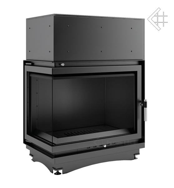 Фото Amelia/PW/BL/24/BS/W (угловое стекло слева, змеевик) Топки KRATKI (Польша) heatsystems.ru