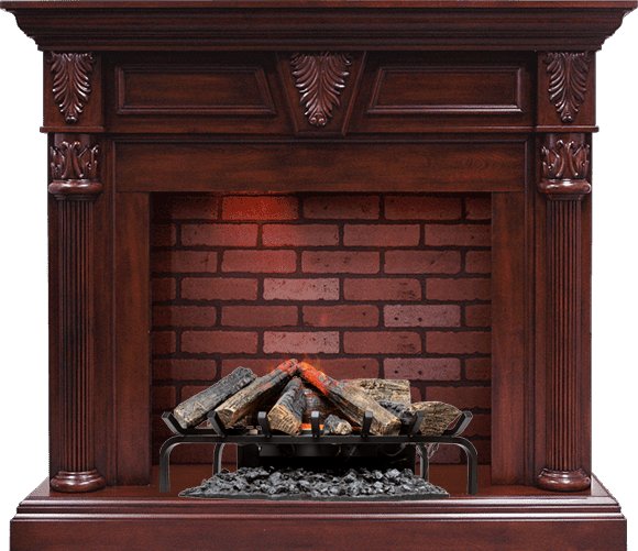 Фото Каминокомплект Sheffield - Темная вишня с очагом Silverton Деревянные каминокомплекты DIMPLEX heatsystems.ru
