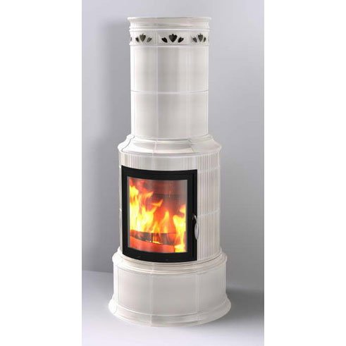 Фото BELLA ROSA KLASSIK 2 ECOPLUS, CREME-WEISS, ЧЕРНАЯ РАМКА Печи HARK (Германия) heatsystems.ru