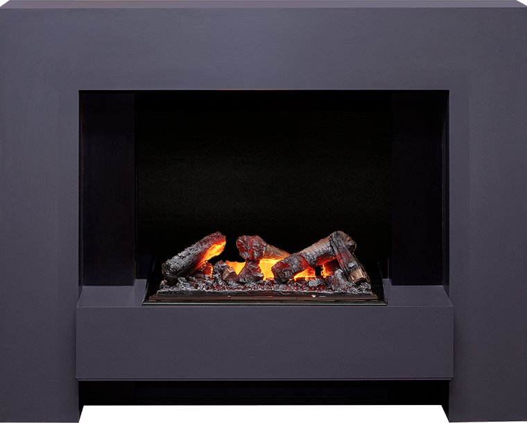 Фото Каминокомплект Tokyo - Graphite Grey с очагом Cassette 600 NH Линейные очаги ROYAL FLAME heatsystems.ru