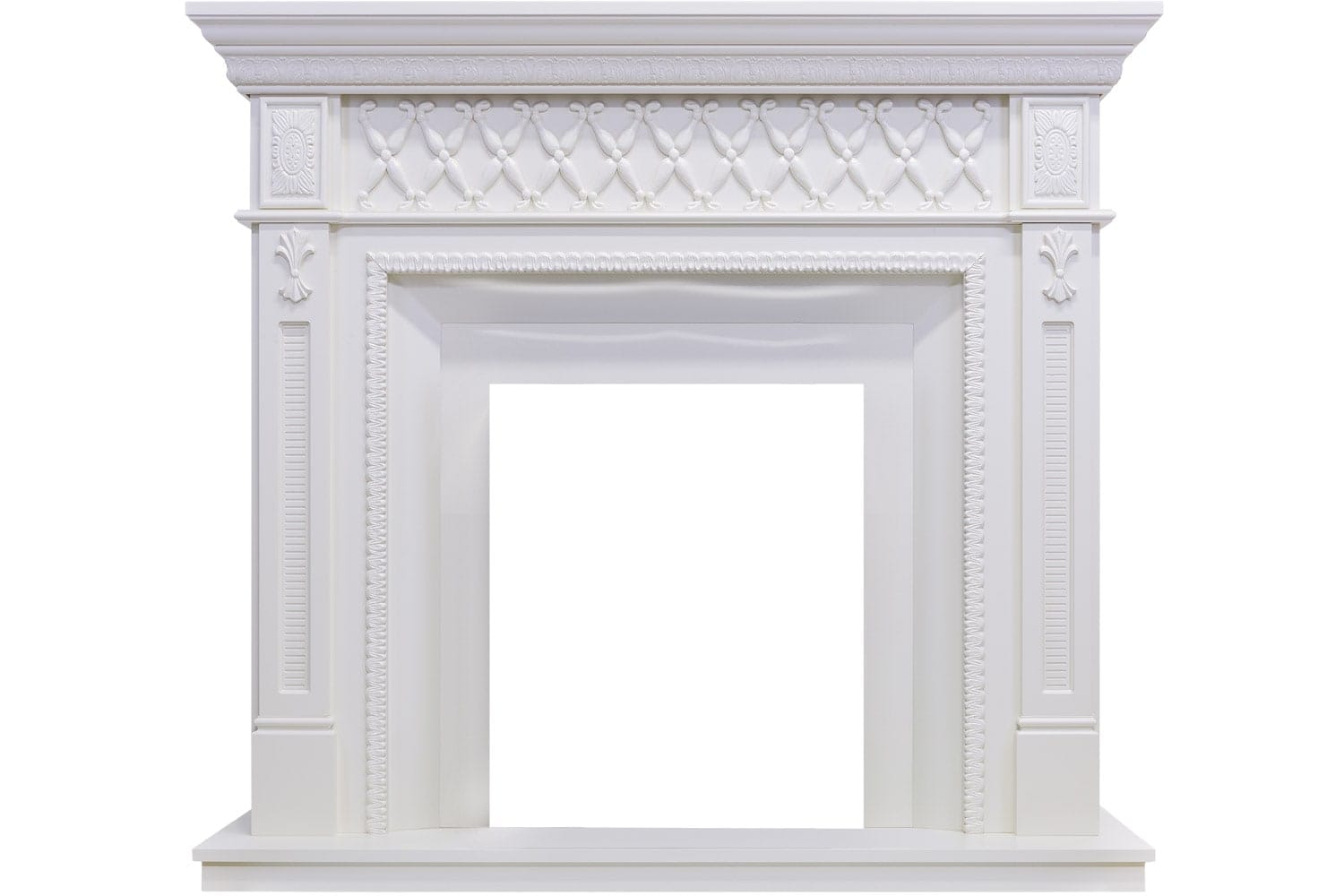 Фото Портал Alexandria - Белый дуб Деревянные порталы DIMPLEX heatsystems.ru