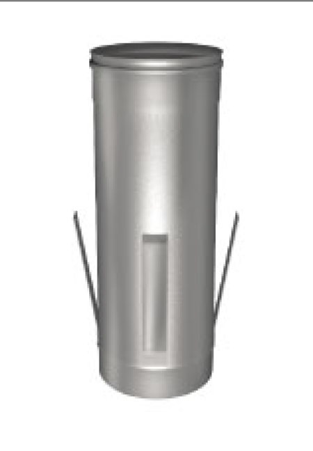 Фото Труба с дистанционными распорками Дымоход Вулкан одностенный круглого сечения heatsystems.ru