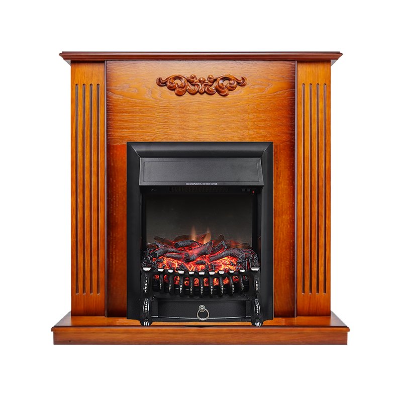 ФОТО Каминокомплект Lumsden - Дуб антик с очагом Fobos FX Black heatsystems.ru