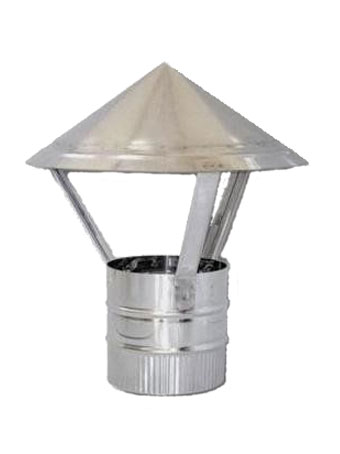 Фото Зонт Вулкан AHR одностенный Дымоход Вулкан одностенный круглого сечения heatsystems.ru