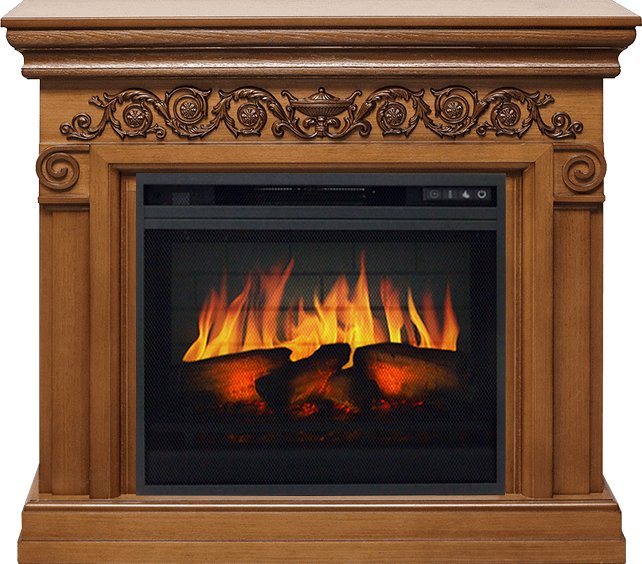 Фото Каминокомплект Athena - Дуб с очагом Vision 23 EF LED 3D FX Линейные очаги ROYAL FLAME heatsystems.ru