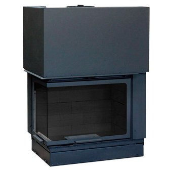 Фото F 900 left bended glass WS Black BN1 PS300 Топки AXIS (Франция) heatsystems.ru