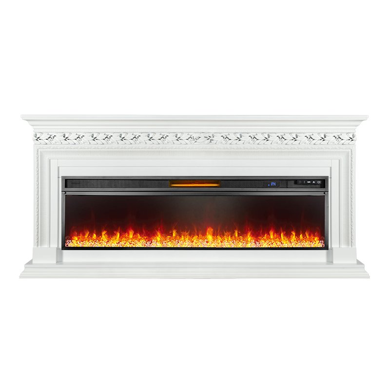 Фото Каминокомплект Valletta 60 - Белый с очагом Vision 60 LED Линейные каминокомплекты ROYAL FLAME heatsystems.ru